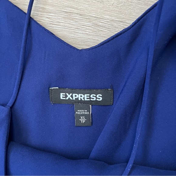 Express Navy Blue Spaghetti Strap Tank Top XS - Picture 2 of 2
